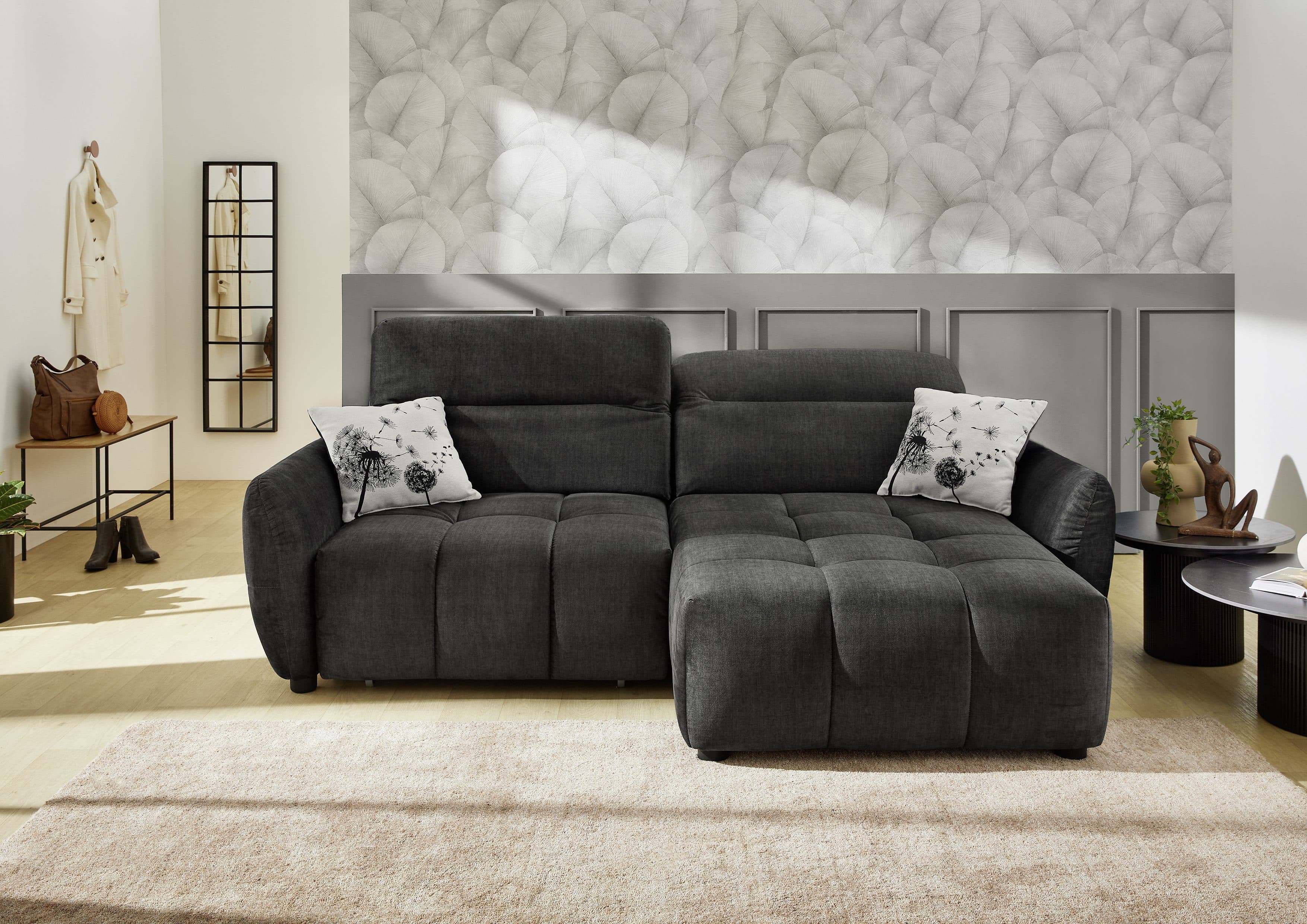 Jockenhöfer Gruppe Ecksofa Zoom L-Form | Grau
