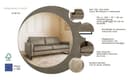 Home affaire 3-Sitzer Pinto | Braun 3