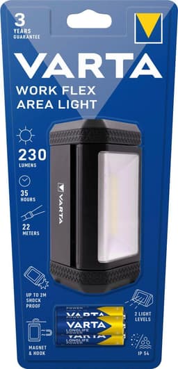 VARTA WORK FLEX AREA LIGHT | Schwarz