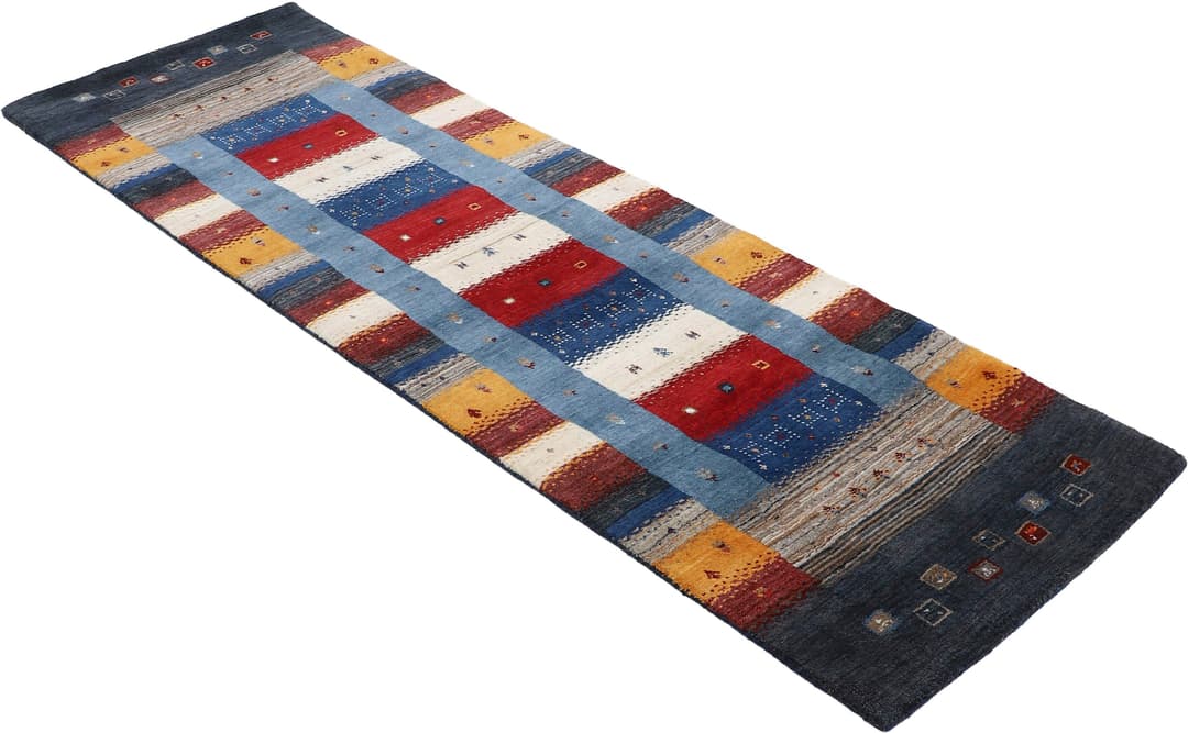 Carpetfine Wollteppich Gabbeh Don | Mehrfarbig