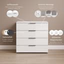 OTTO home AGORDO Schubkastenkommode | Beige 5