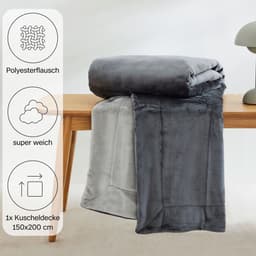 Wohndecke Doublesoft | Grau