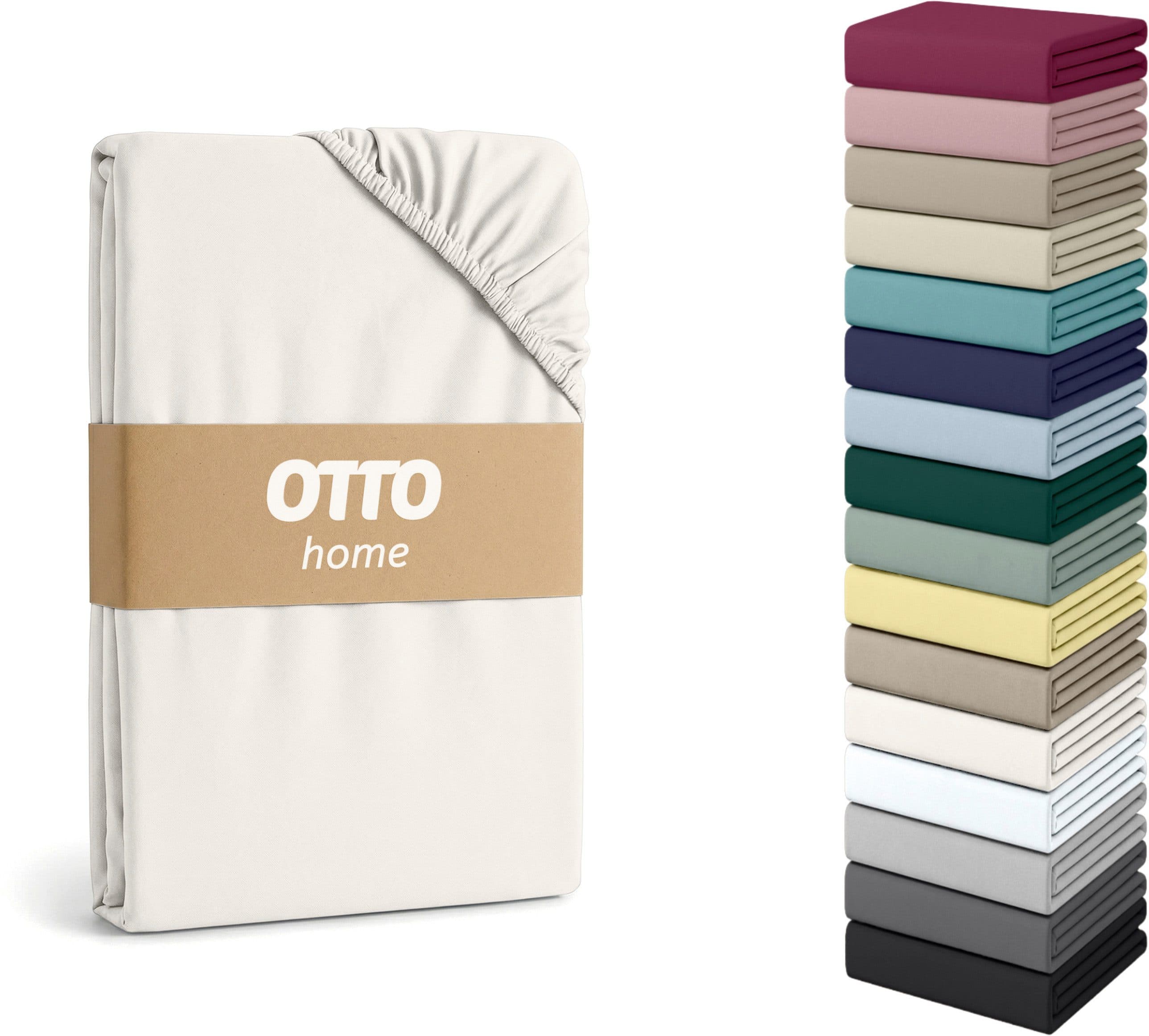 OTTO home Spannbettlaken Physalis Topper COMFORT | Weiß