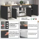 OTTO home Sideboard GARDA | Grau 3