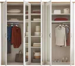 Schlafkontor Trient Drehtürenschrank | Weiß