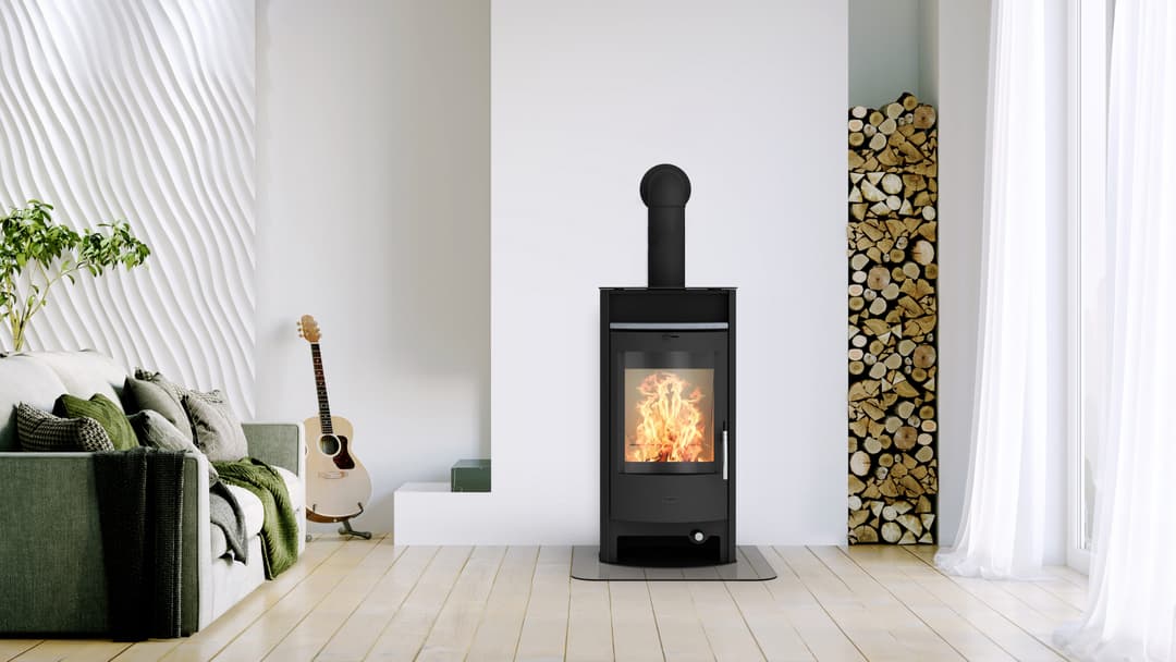 Fireplace Kaminofen Heathus Parma Stahl schwarz Exklusiv | Schwarz