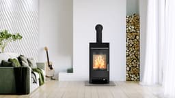 Fireplace Kaminofen Heathus Parma Stahl schwarz Exklusiv | Schwarz