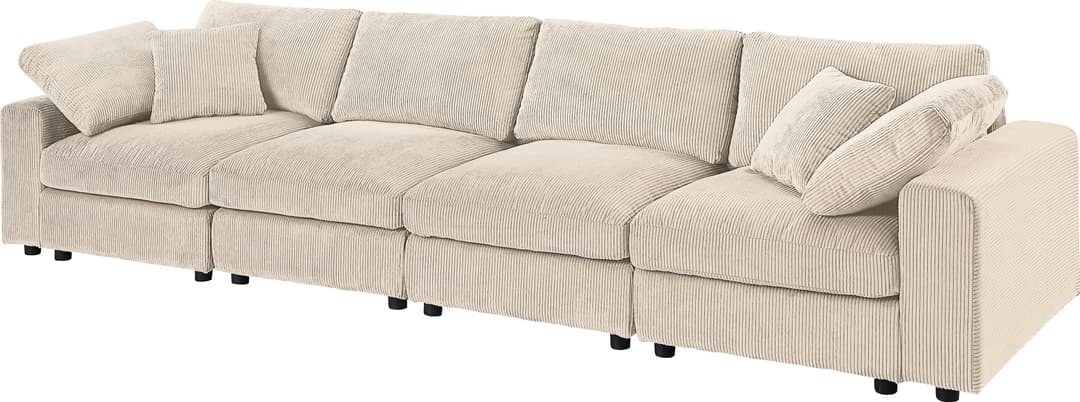 OTTO home Bennid 4-Sitzer Modulsofa | Beige