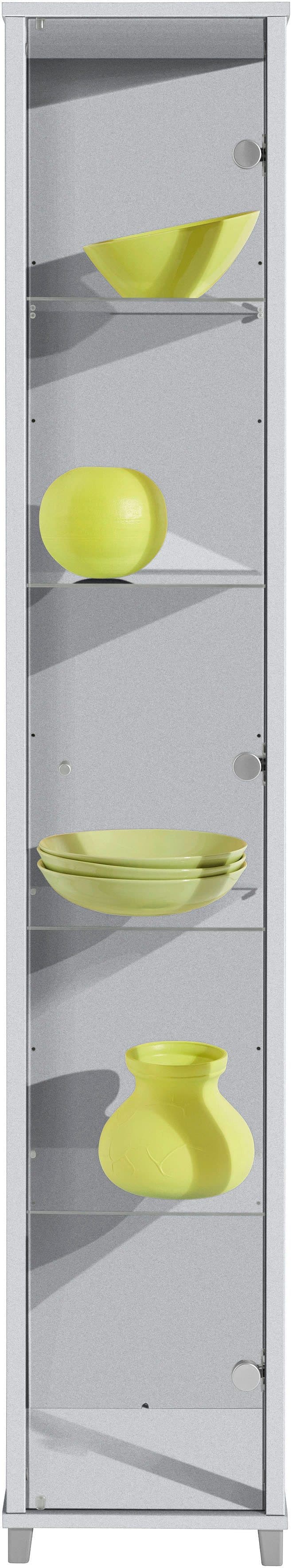 fif möbel Vitrine OPTIMA | Silber