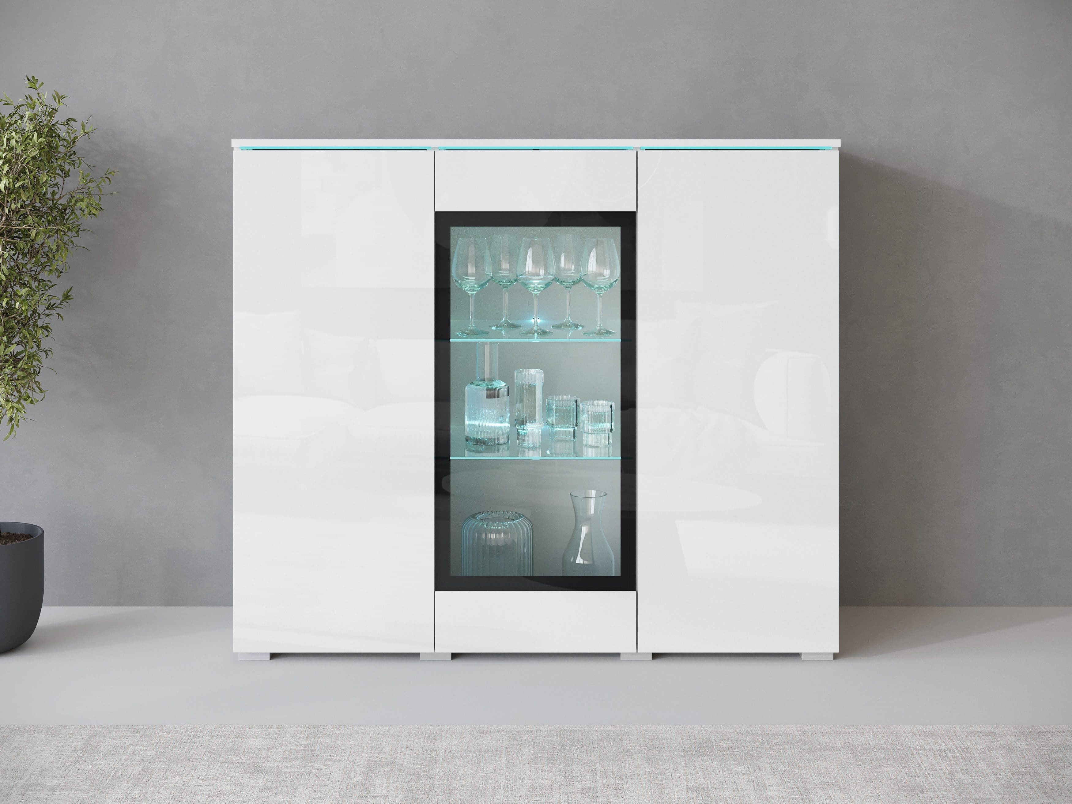 Home affaire Highboard Vera | Weiß