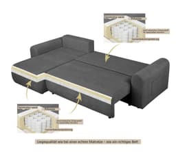 OTTO home Ecksofa JONAA L-Form | Grau