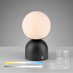 SCHÖNER WOHNEN-Kollektion LED Tischleuchte RUDI | Schwarz