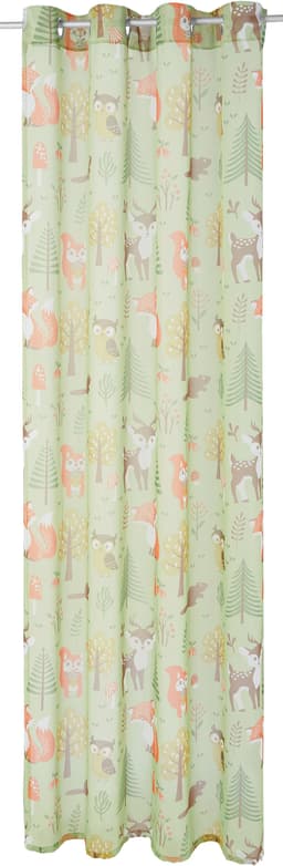 OTTO home Gardine Waldtiere | Grün