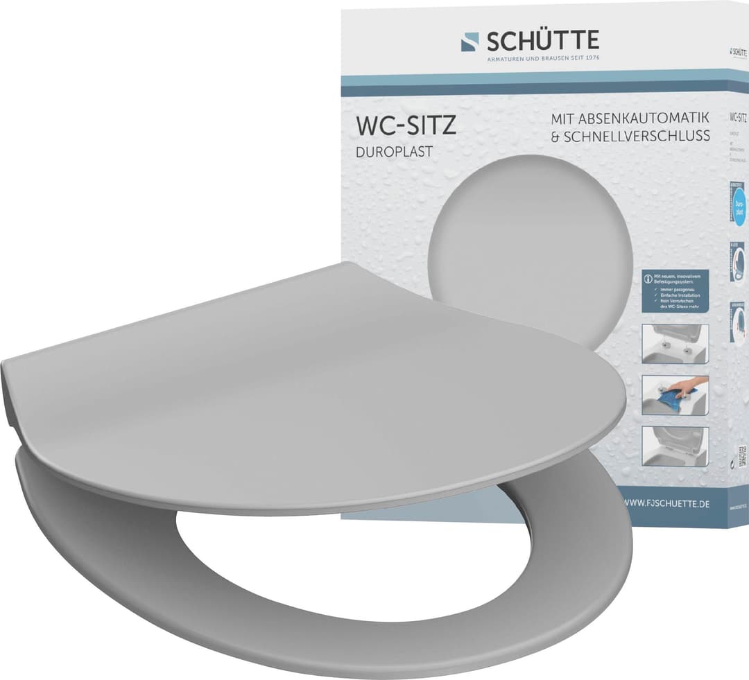 Schütte WC-Sitz SLIM | Grau