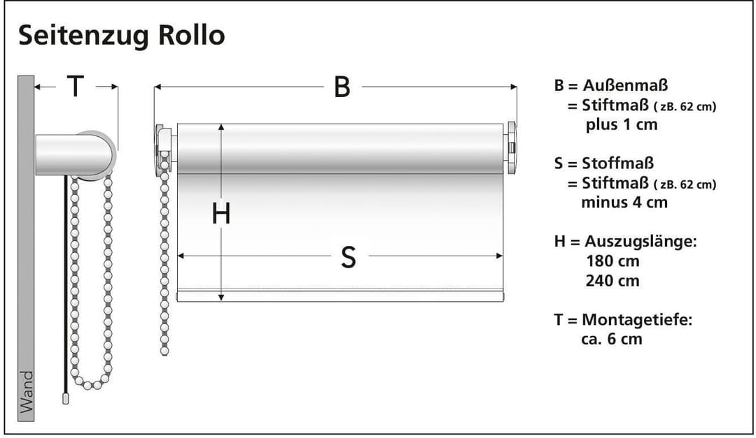 Liedeco Struktur Rollo | Braun