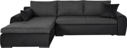 Home affaire Ecksofa Win L-Form | Schwarz