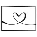 Reinders! Bild mit Rahmen Heart Lines | Schwarz 2