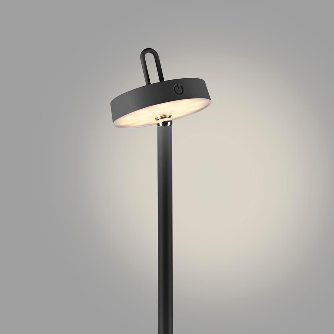 JUST LIGHT Stehlampe AMAG | Schwarz