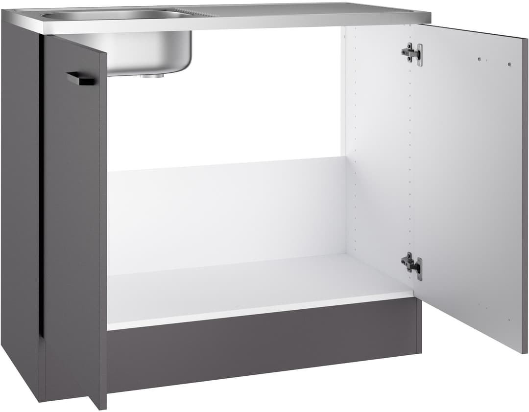 OPTIFIT Spülenschrank OPTImulti | Grau