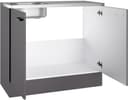 OPTIFIT Spülenschrank OPTImulti | Grau 3