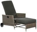 MERXX Gartensessel Komfort Deckchair | Grau