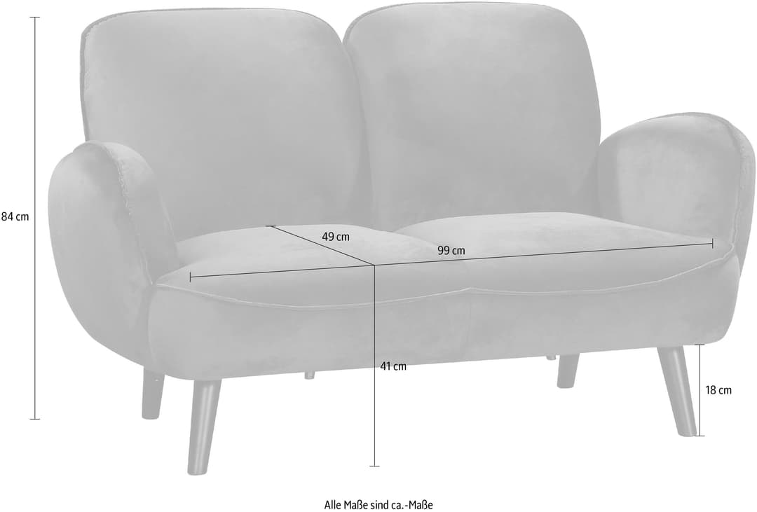 ATLANTIC home collection 2-Sitzer Ben | Grün