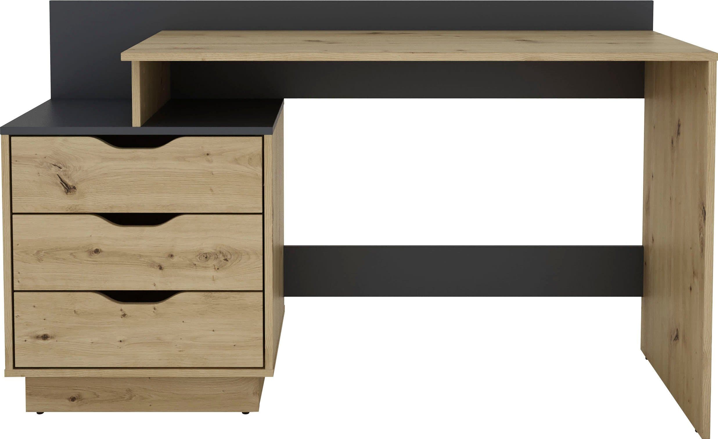 byLIVING Schreibtisch Bern | Holztöne