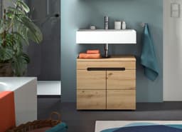 welltime Waschbeckenunterschrank REHAT | Holztöne