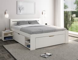 OTTO home Massivholzbett HANNES | Weiß