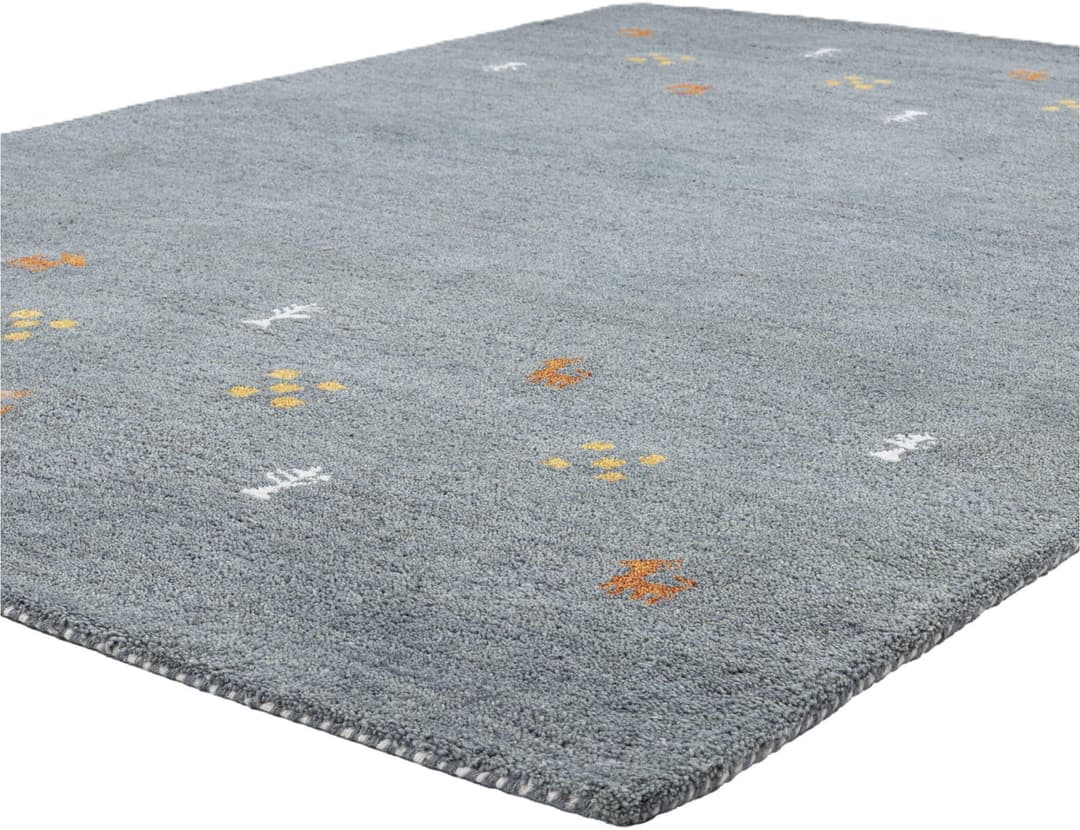 THEKO Wollteppich Gabbeh Motiv | Blau