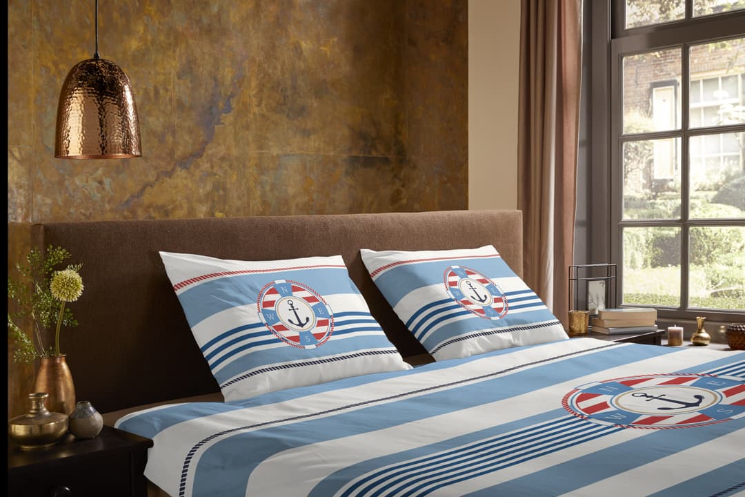 PURE luxury collection Wendebettwäsche Selin | Blau