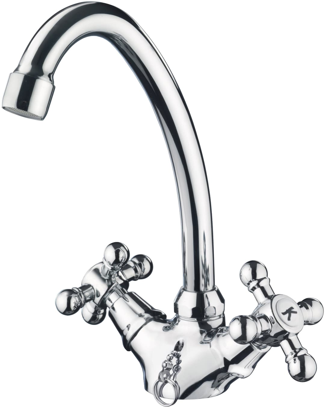 CORNAT Waschtischarmatur Nostalgie | Silber