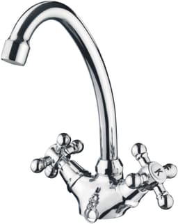 CORNAT Waschtischarmatur Nostalgie | Silber