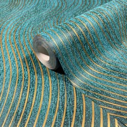 Marburg Vliestapete Wavy Stripes | Grün