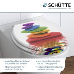 Schütte WC-Sitz Colorful Stones | Mehrfarbig