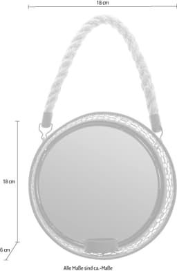 Myflair Möbel & Accessoires Spiegelwandblaker Anandi | Schwarz