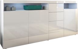 borchardt Möbel Highboard Kapstadt | Weiß