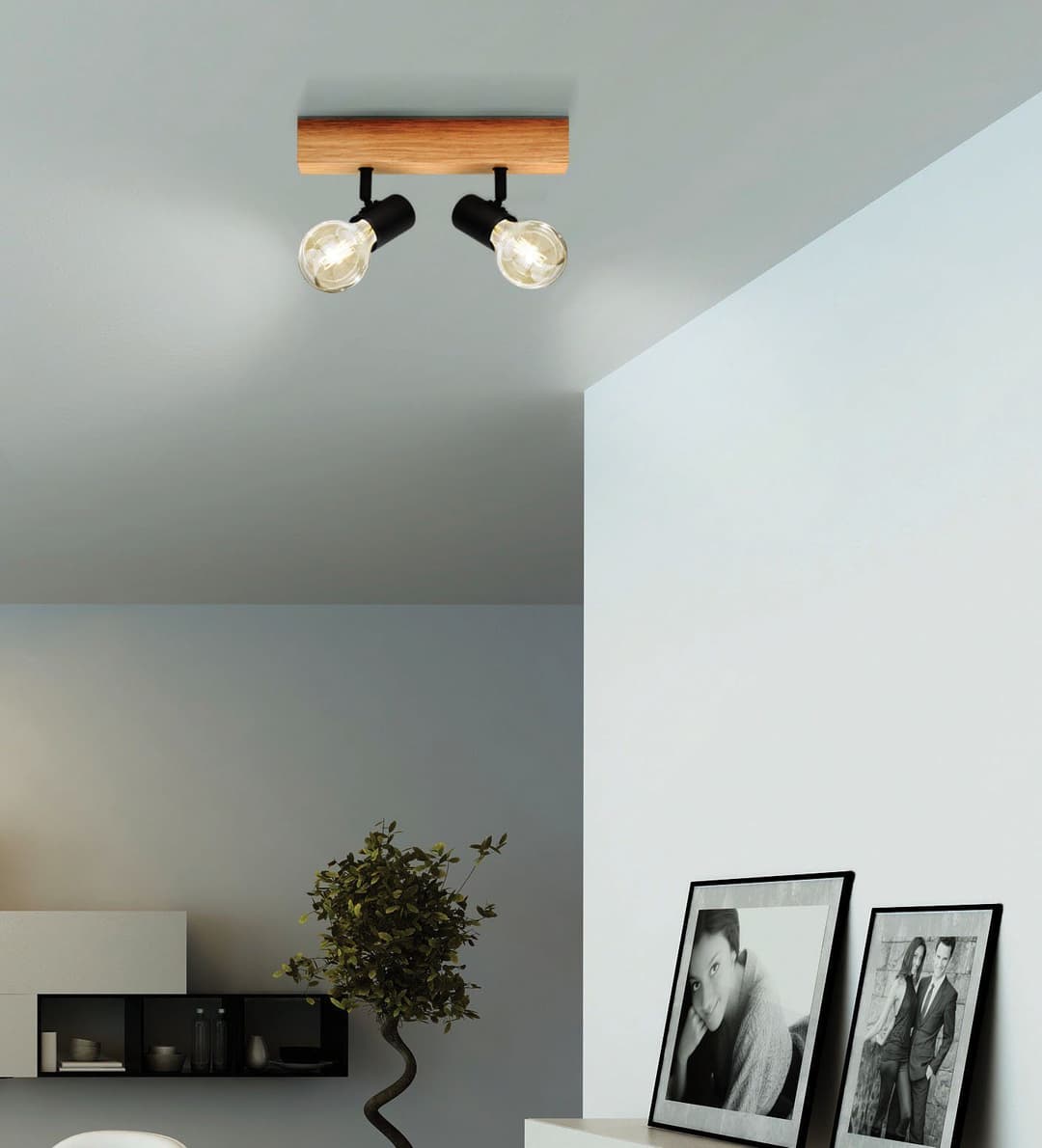 EGLO TOWNSHEND 3 Deckenstrahler | Braun