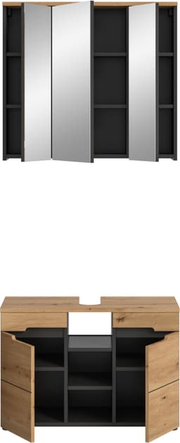 welltime Badmöbel-Set REHAT | Holztöne