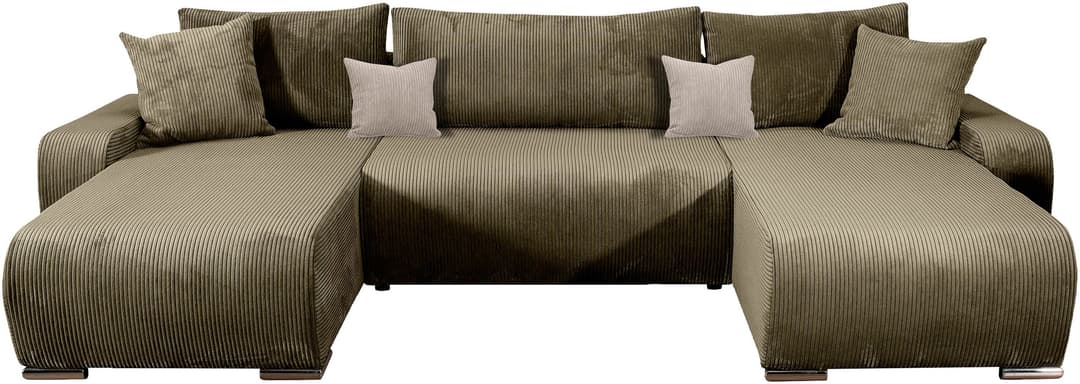 COLLECTION AB Wohnlandschaft Paola U-Form | Grün