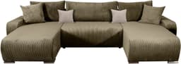 COLLECTION AB Wohnlandschaft Paola U-Form | Grün