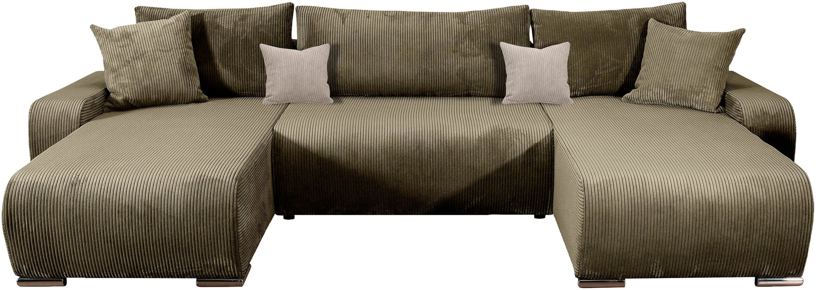 COLLECTION AB Wohnlandschaft Paola U-Form | Grün