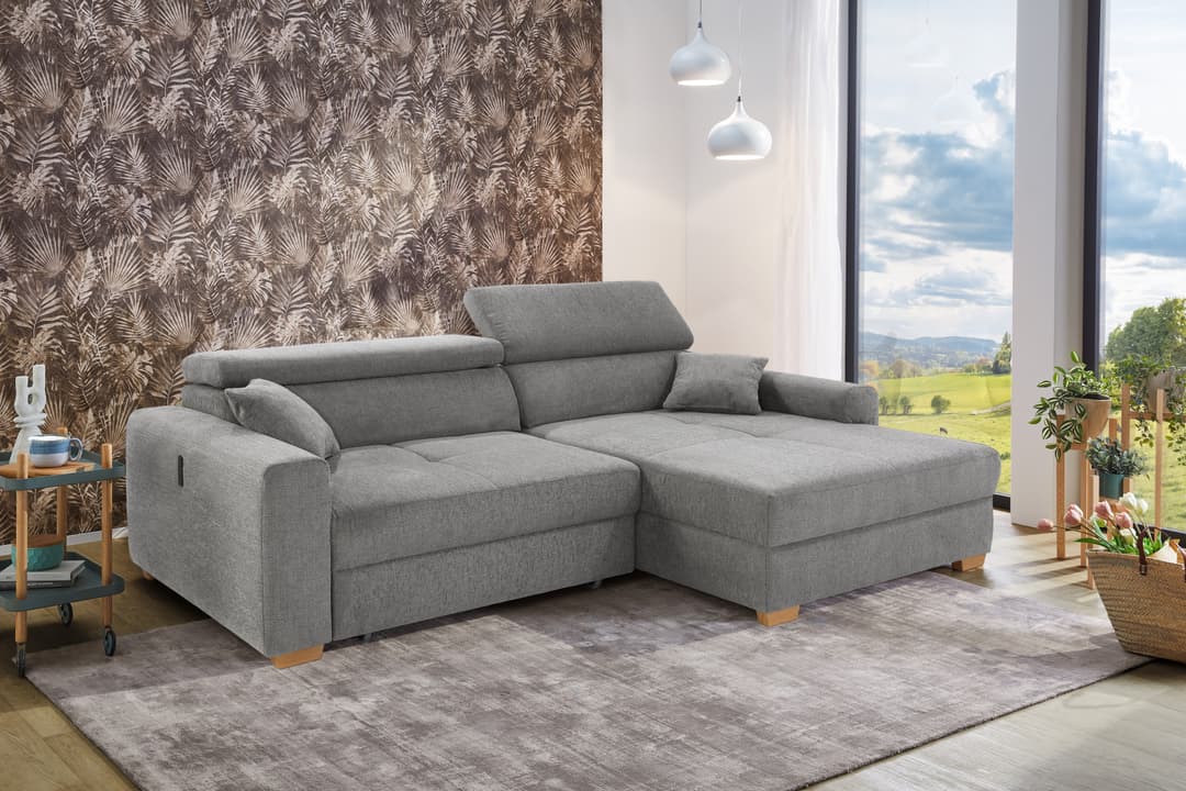 Jockenhöfer Gruppe Ecksofa Slider L-Form | Grau