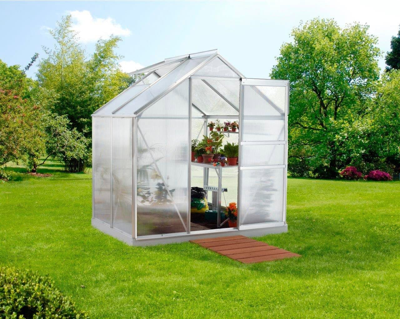 KONIFERA Gewächshaus Luna 2500 | Silber