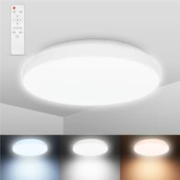 B.K.Licht LED Deckenleuchte | Weiß