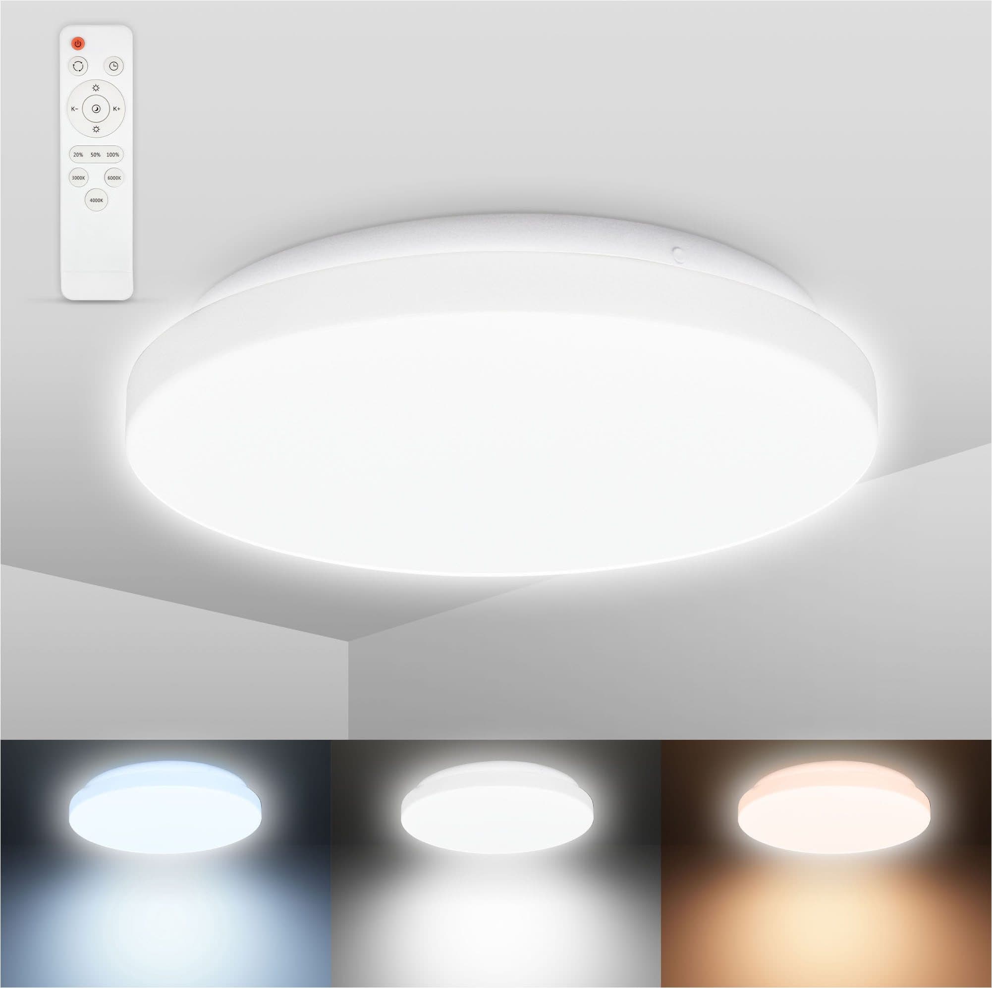 B.K.Licht LED Deckenleuchte | Weiß