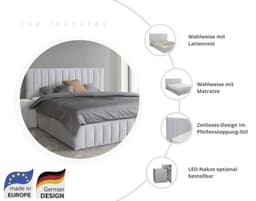 Home affaire Polsterbett Effy | Schwarz