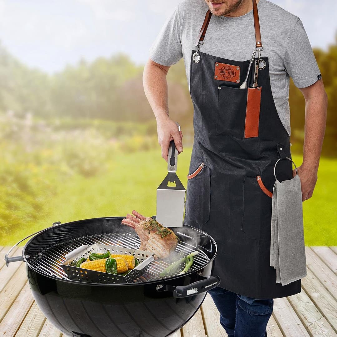 GEFU Grillschürze BBQ | Schwarz