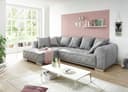 ED EXCITING DESIGN Ecksofa Sentina L-Form | Grau