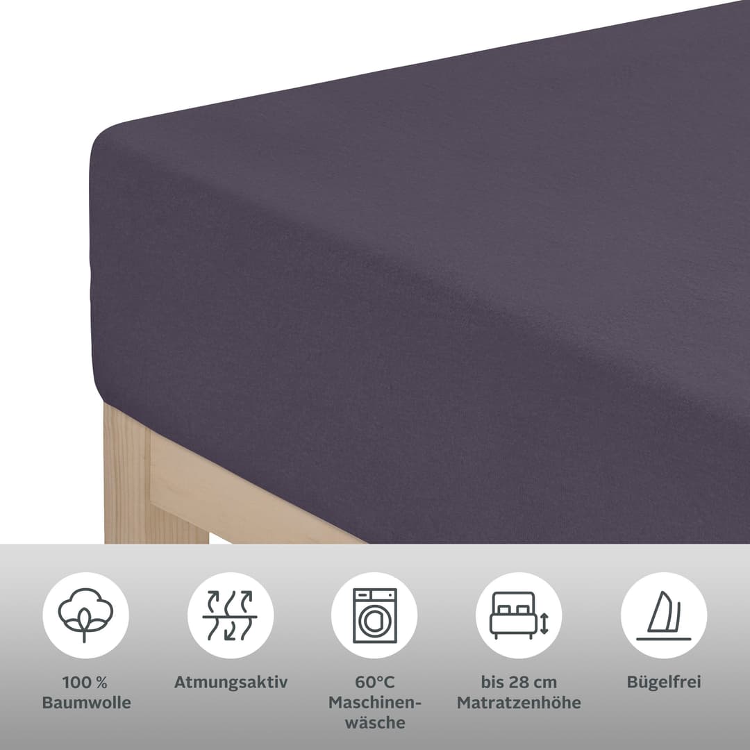 OTTO home Spannbettlaken BLACKBERRY | Lila